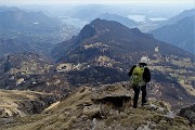 In GRIGNETTA (2177 m) ad anello Cresta Cermenati – Sentiero delle Capre dal Pian dei Resinelli il 27 marzo 2019 - FOTOGALLERY